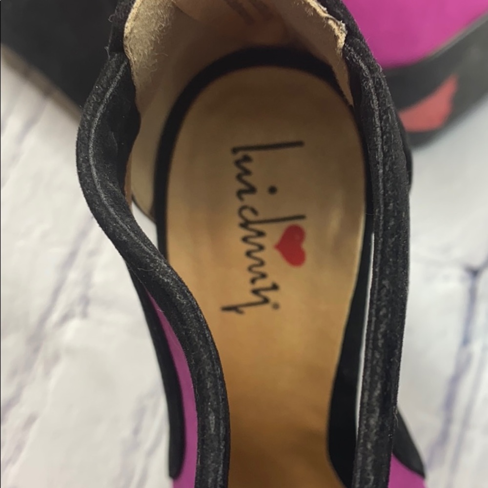Colorblock Platform Heels - Picture 5 of 5